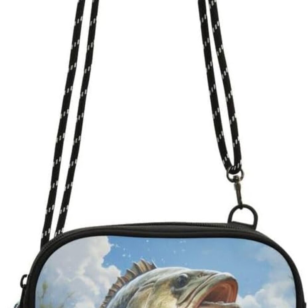 Goth Bat Women's Crossbody Bag Polyester Unisex Small Phone Purse Wallet
